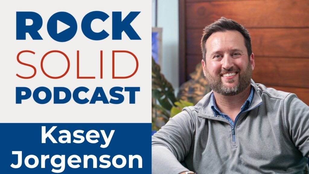 Kasey Jorgenson, founder of Jorgenson Real Estate, on the Rock Solid podcast
